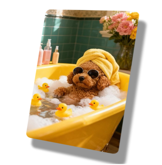 Dog Rubber Duck Bath