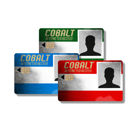 Distressed Rust Cobalt Card