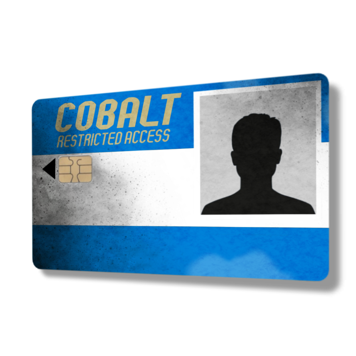 Distressed Rust Cobalt Card
