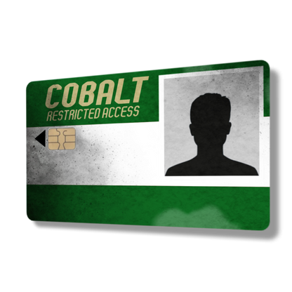 Distressed Rust Cobalt Card