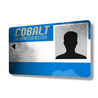 Distressed Rust Cobalt Card