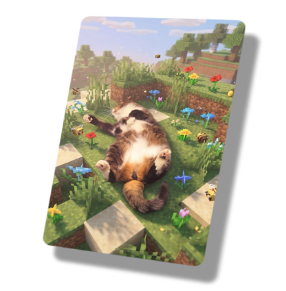 Minecraft Cat Flower Field