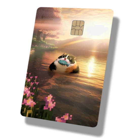 Minecraft Cat Catching Fish