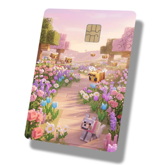 Minecraft Dog & Bee Field