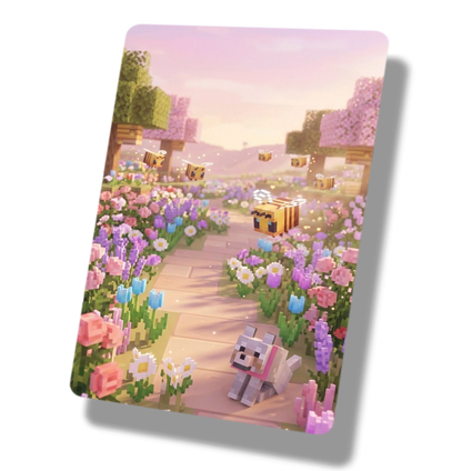 Minecraft Dog & Bee Field