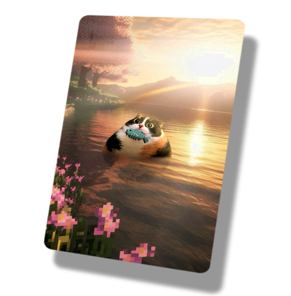 Minecraft Cat Catching Fish