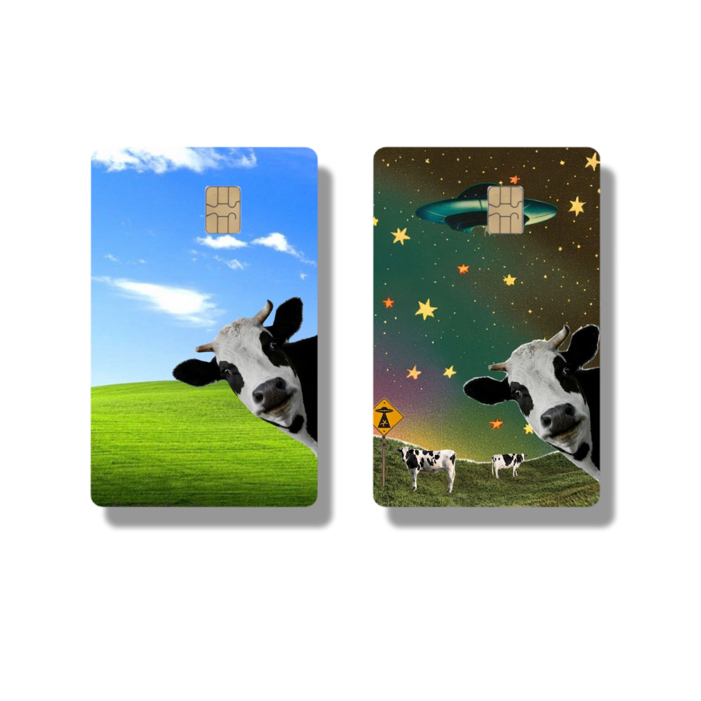 Grass & Space Cow Meme