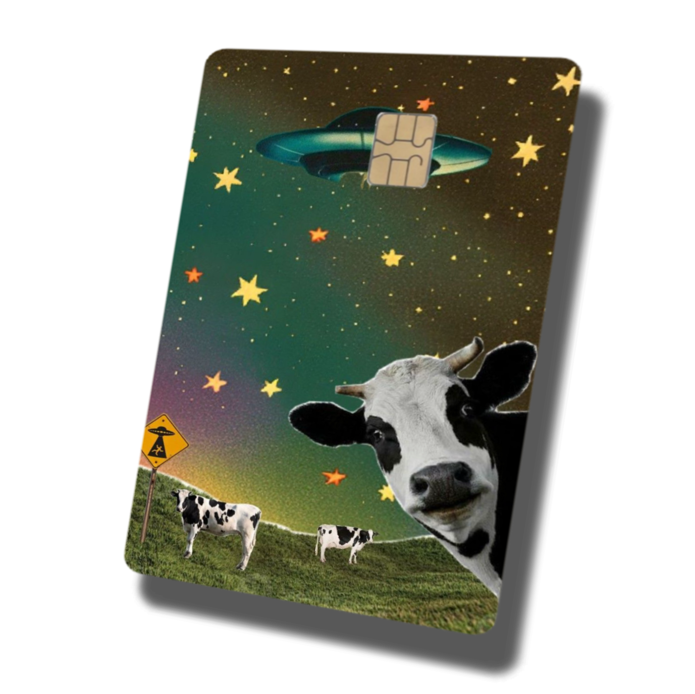 Grass & Space Cow Meme
