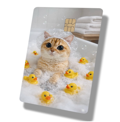 Cat Rubber Duck Bath
