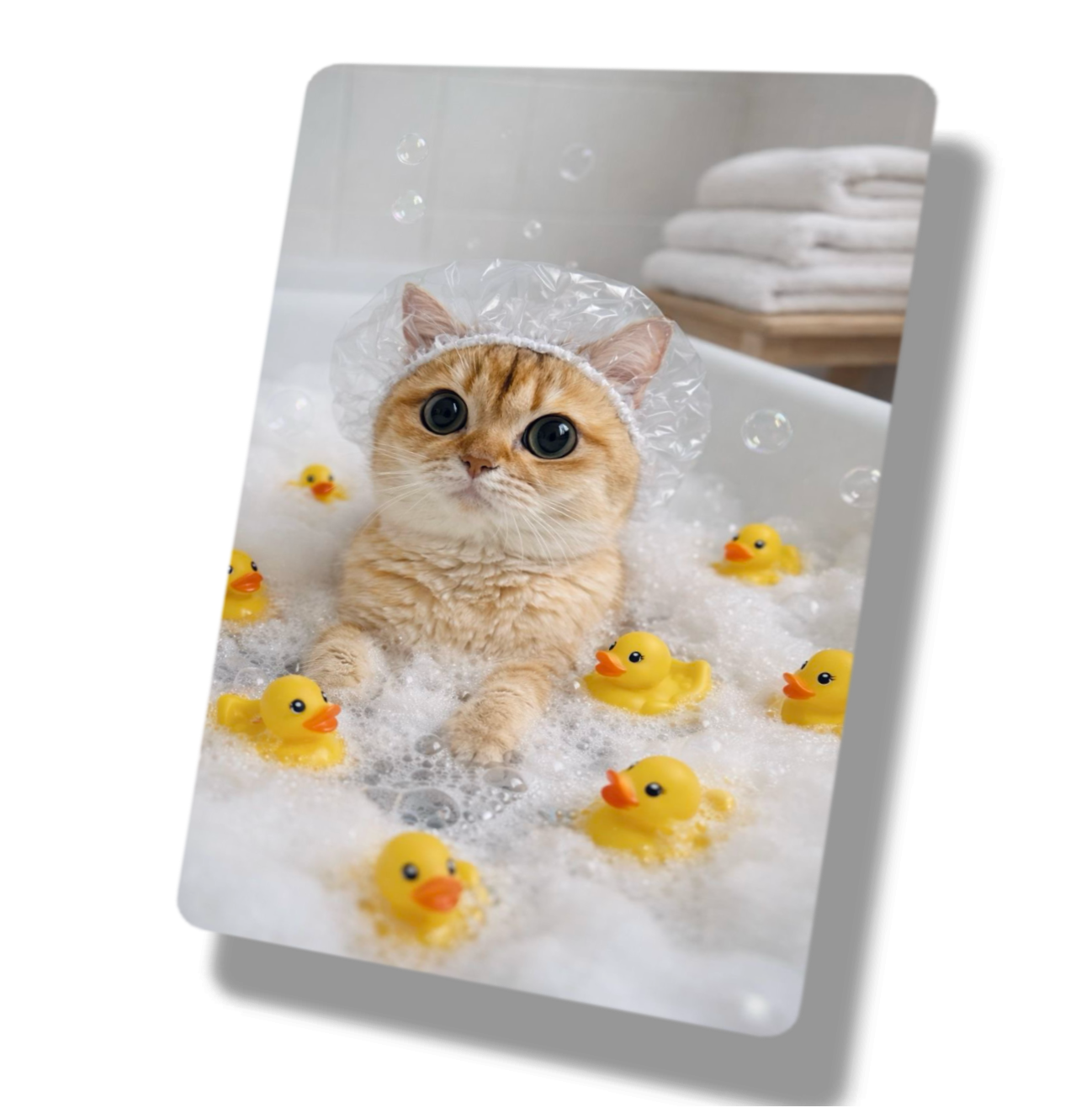 Cat Rubber Duck Bath