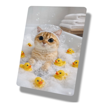 Cat Rubber Duck Bath