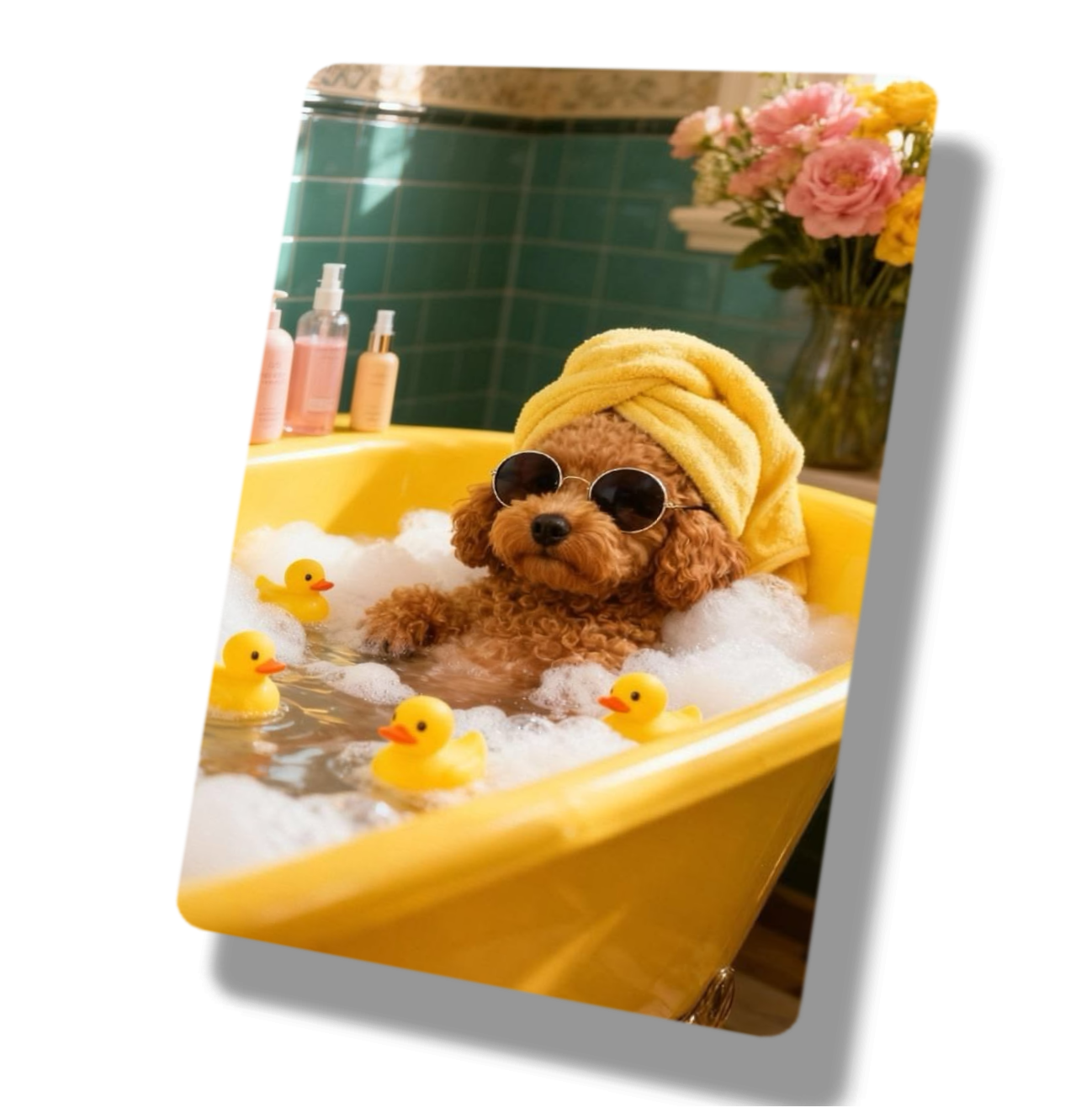 Dog Rubber Duck Bath