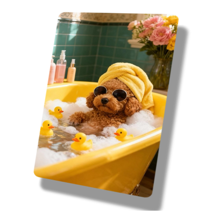 Dog Rubber Duck Bath