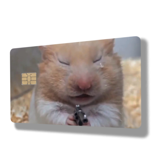 Closed Eyes Crying Hamster Meme