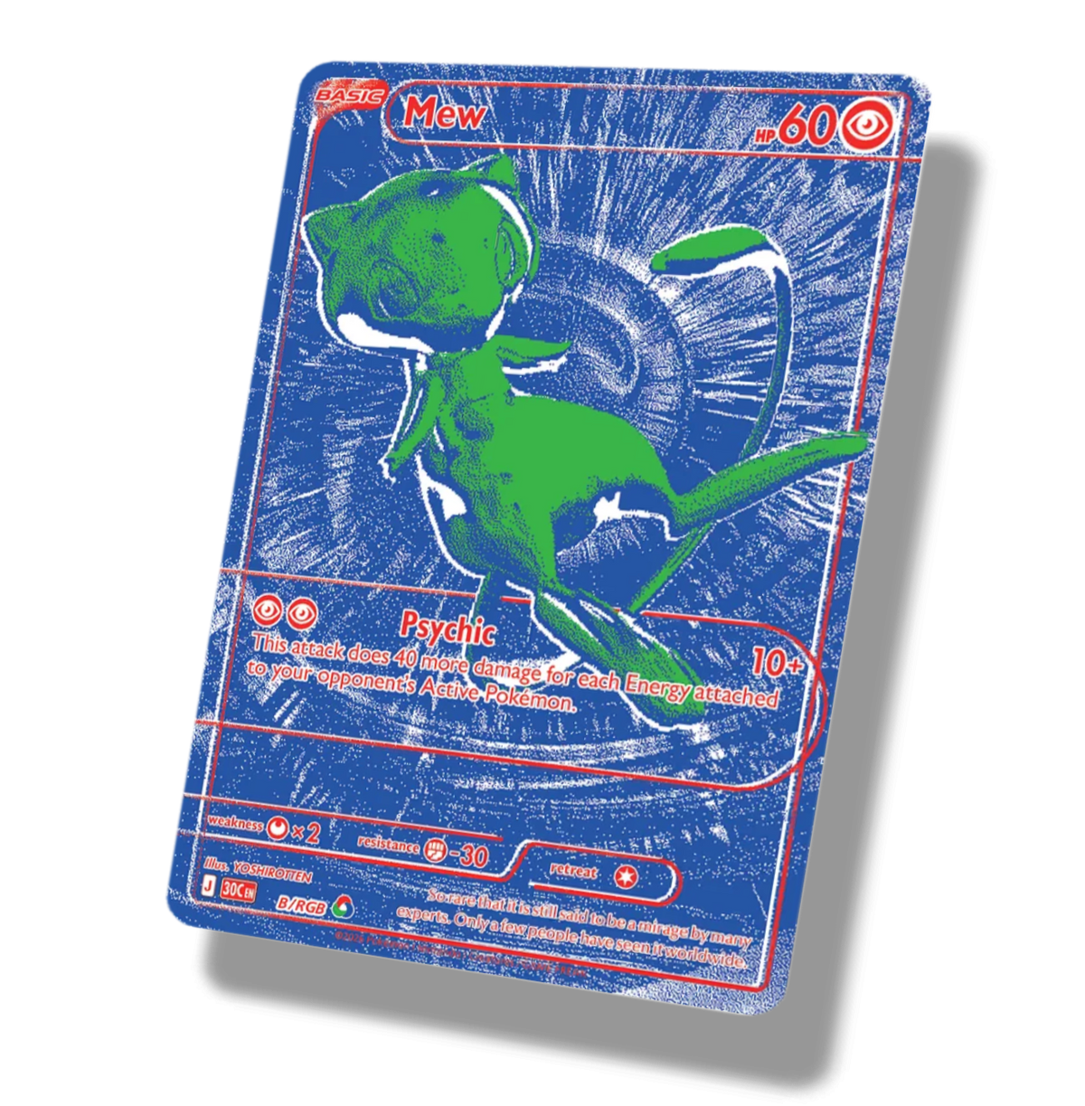 Pokemon RGB Blue Mew Full Art