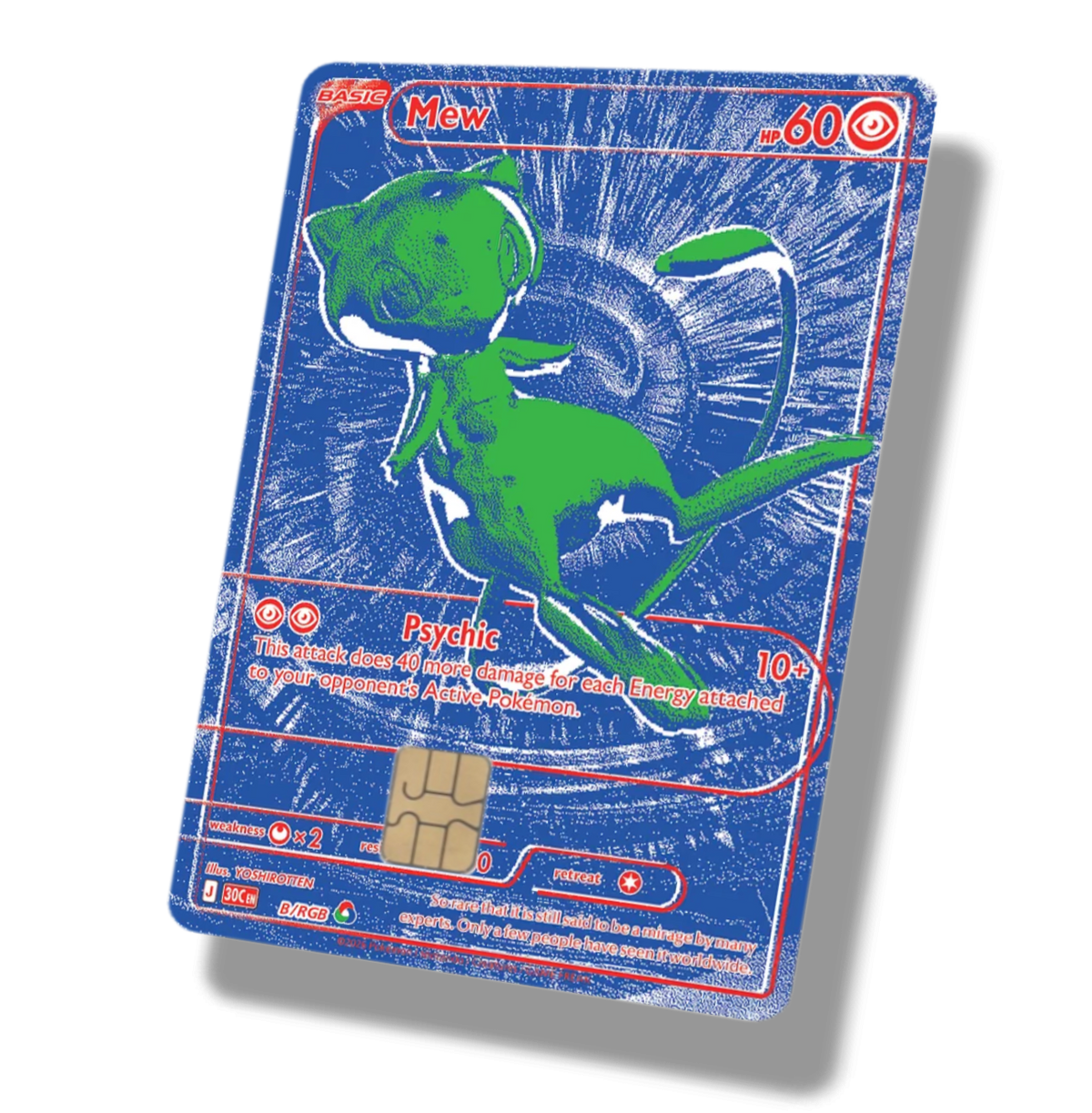Pokemon RGB Blue Mew Full Art