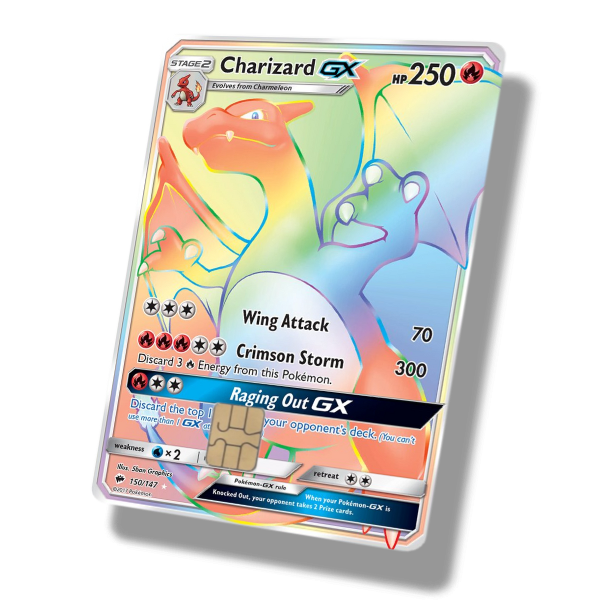 Pokemon Charizard EX Rainbow Full Art 150/147