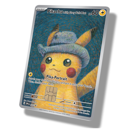 Pokemon Pikachu With Grey Felt Hat 085