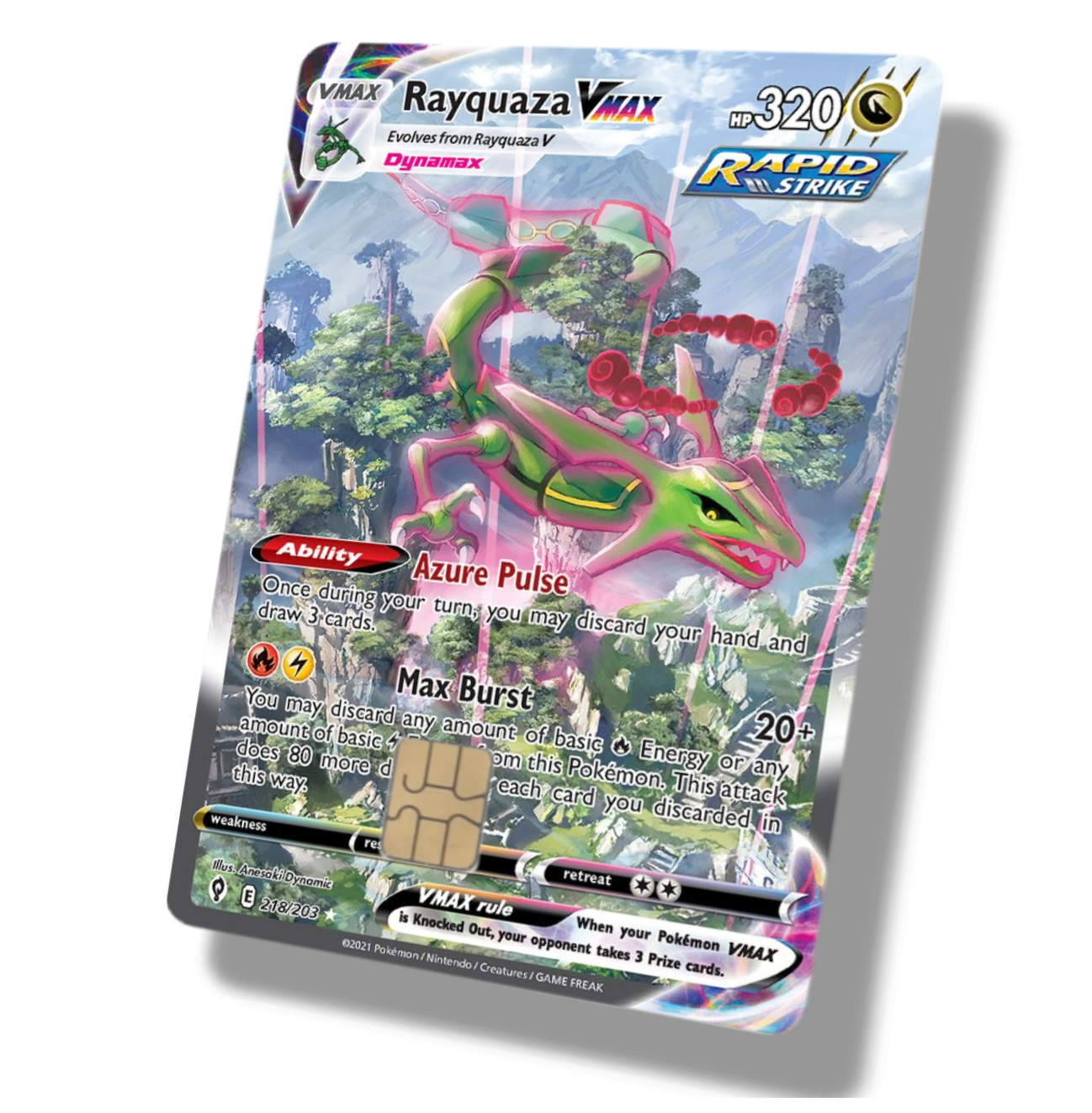 Pokemon Rayquaza VMAX 218/203