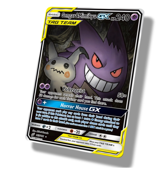 Pokemon Gengar & Mimikyu GX Tag Team 165/181
