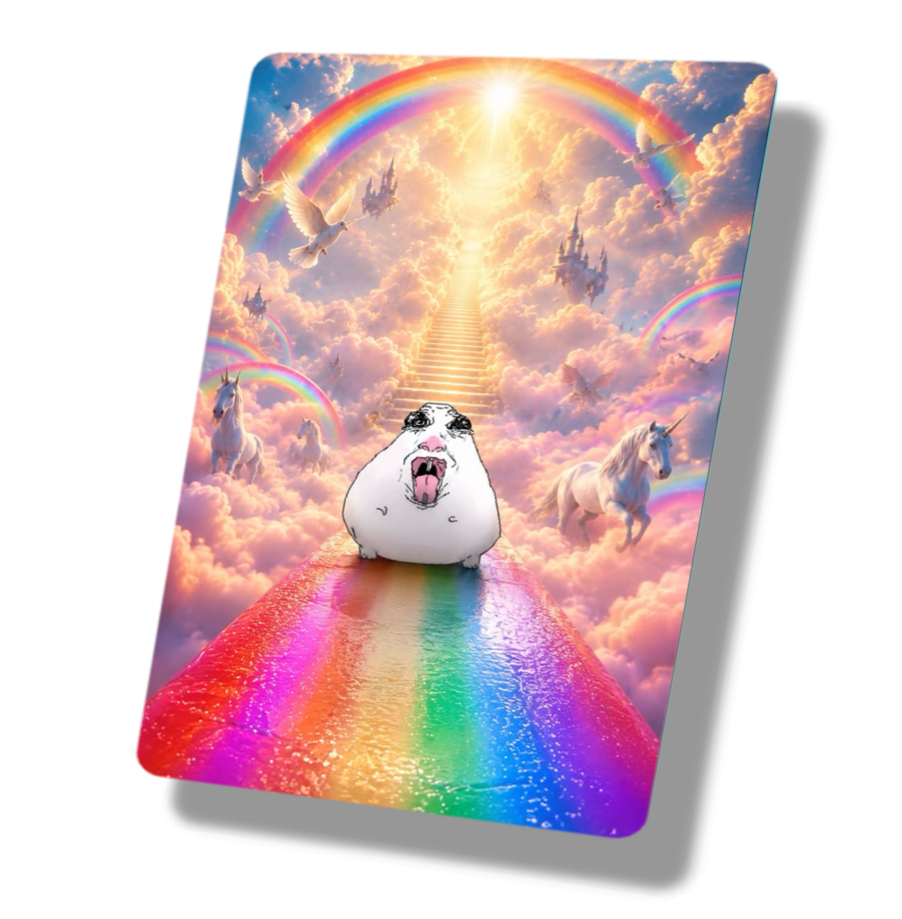 Rainbow Unicorn Hamster Meme