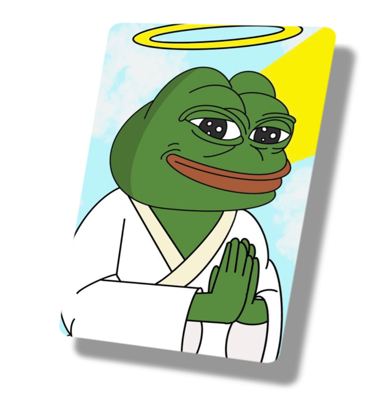 Angel Pepe Praying Meme