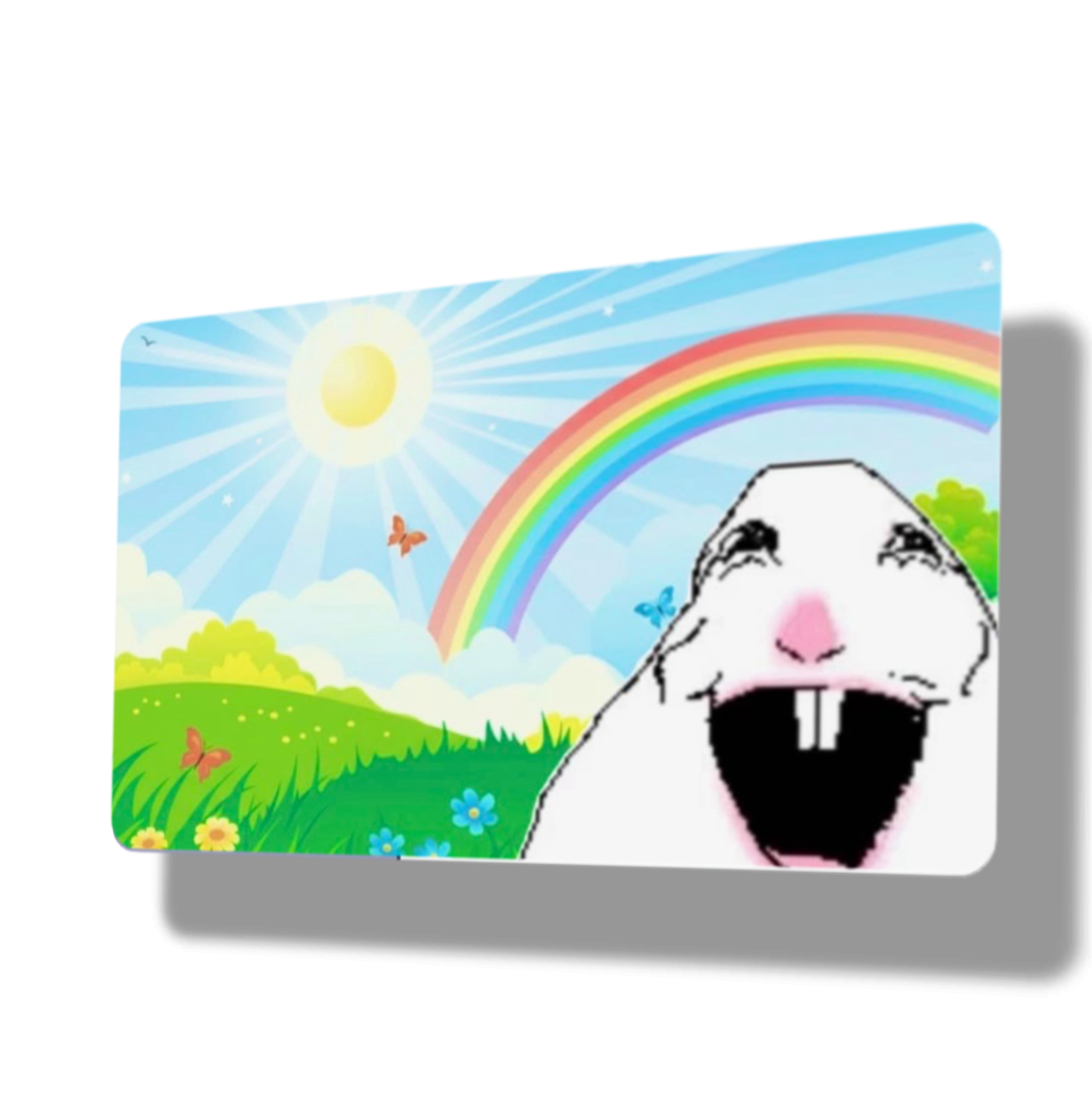 Sunny Rainbow Hamster Meme