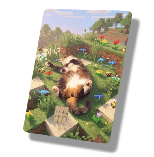 Minecraft Cat Flower Field