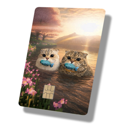 Minecraft Cat Catching Fish